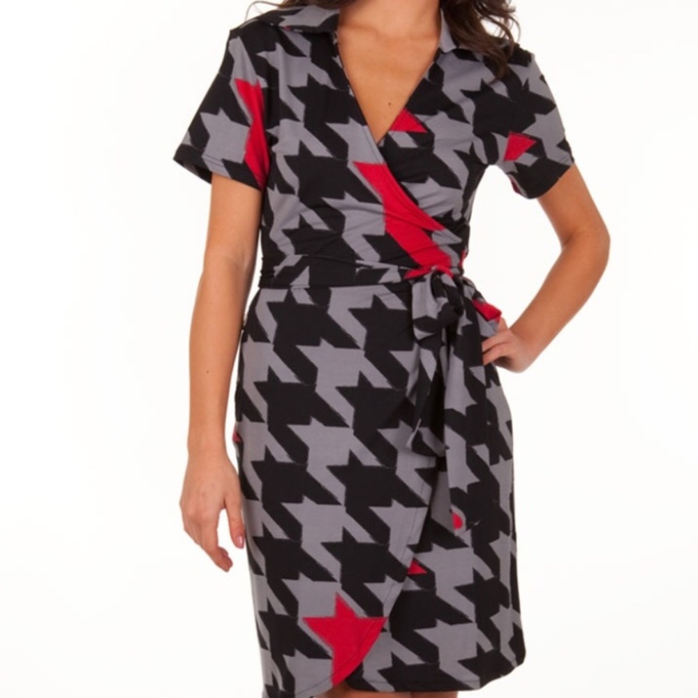 Classy Houndstooth Boutique Dress•S•NWT
